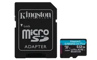 Kingston microSDXC-Karte Canvas Go! Plus 512 GB - Speicherkartentyp: microSDXC - Speicherkapazität: 512 GB - Geschwindigkeitsklasse: Class 10 - Schreibgeschwindigkeit max.: 160 MB/s