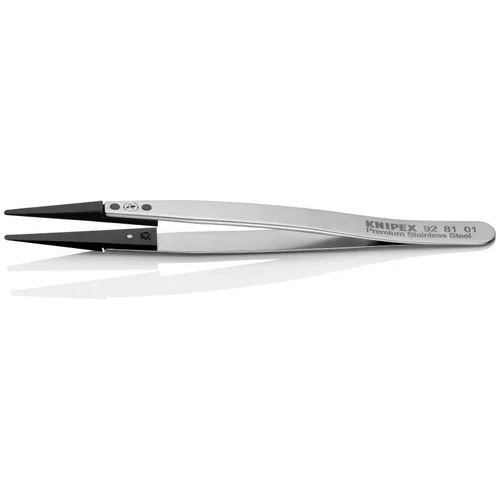 Knipex Pinzette mit Wechselspitzen, ESD, Gerade 130 mm - Set: Nein