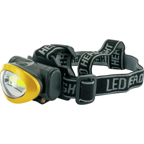 Schwaiger LED Stirnlampe 120 Lumen SchwarzGelb