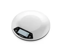 Brabantia Küchenwaage Profile Silber - Bedienungsart: Elektronisch - Sensortasten - Messschritte: 1 g - Tara-Zuwiegefunktion: Nein - Detailfarbe: Silber - Gewicht Max.: 5 kg - Material: Kunststoff