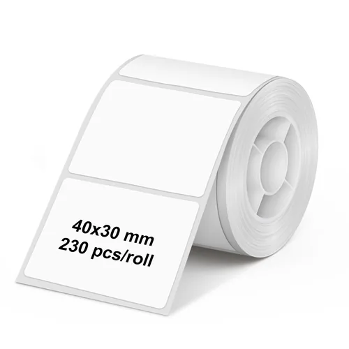 Olympia Etikettenrolle für PM220, 40 x 30 mm, Transparent - Breite: 40 mm - Länge: 7 m - Schriftfarbe: Blau - Gold - Grün - Orange - Rosa - Rot - Schwarz - Bandfarbe: Transparent - Material: Papier - Materialeigenschaften: Ölbeständig - Wasserabweisend