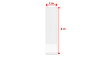 tesa Montagestreifen Powerstrips CLICK Medium 4 Paar, 5.4 kg - Detailfarbe: Weiss - Art: Montagestreifen