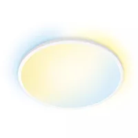 WiZ Superslim Tunable White Deckenleuchte 2450 lm Weiss - Produkttyp: Deckenleuchte - Protokoll: Matter - WLAN - Smart Home: Kompatibel - Dimmbar: dimmbar - Anwendungsbereich: Indoor - Betriebsart: Netzbetrieb