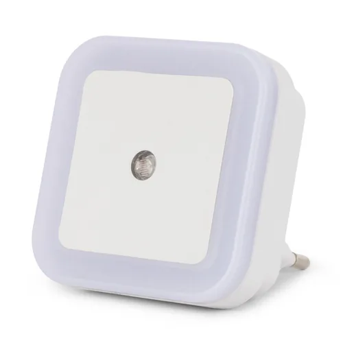 Entac Nachtlicht 0.5W quadrat. CW White Dämmerungssensor
