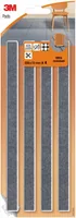 3M Filzgleiter Ultra Resistant, 208 mm x 15 mm, Grau, 4er Pack - Breite: 208 mm - Länge: 0.15 m - Verpackungseinheit: 1 Stück - Detailfarbe: Grau - Klebehaftung: Extra stark - Art: Möbelgleiter