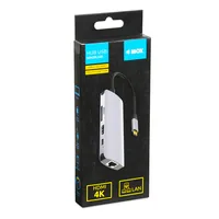 iBox IUH3RJ4K interface hub USB Type-C 5000 Mbit/s Silver