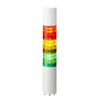 PATLITE Signalsäule LR4-302WJBW-RYG verkabelt LED Buz weiss