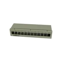 Synergy21 Keystone, Modulträger, Patchpanel für 12x TP-Modul, Aufputz, Metall, Lichtgrau