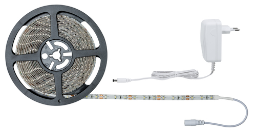 Paulmann LED-Stripe SimpLED 6500 K, 5 m Rolle - Lampensockel: LED fest verbaut - Aussenanwendung: Nein - Inklusive Netzteil: Ja - Dimmbar: nicht dimmbar - Set: Ja - Länge: 5 m