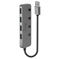 LINDY 4 port USB 3.0 hub -  with on/off switch