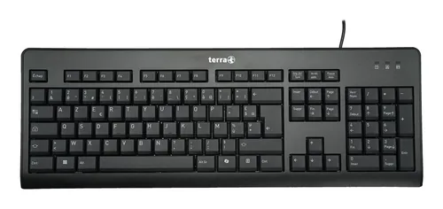 TERRA Keyboard 1500 Corded [FR] USB black/noir Copilot AZERTY, 105 Tasten, kabelgebunden, 1,80m
