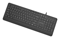 Gembird KB-MCH-05-CYRL Slim wired multimedia keyboard, black, RU layout
