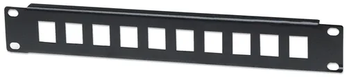 INTELLINET 10-Port Patchpanel unbestückt 10"" 1 HE schwarz