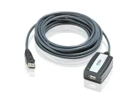 Aten USB 2.0-Verlängerungskabel UE250 USB-A - USB-A 5 m - Kabeltyp: Verlängerungskabel - Detailfarbe: Schwarz - USB Standard: 2.0 (480 Mbps) - USB Anschluss 2 (Endgerät): USB-A - USB Anschluss 1 (Quelle): USB-A - Besondere Eigenschaften: Keine