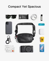 inateck Gürteltasche FB01002 black 24,5cm 14cm 5,5cm