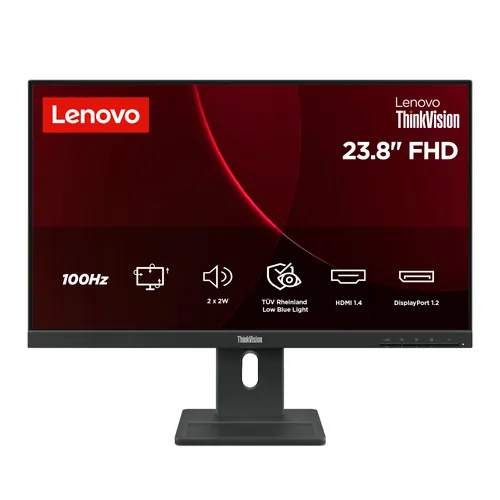 Lenovo ThinkVision E24-40 écran plat de PC 60,5 cm (23.8") 1920 x 1080 pixels Full HD LCD Noir