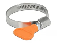 DELOCK Schlauchschelle, Flügelmutter 30-45mm 5 Stk. orange