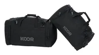 KOOR Sporttasche 55 l, Schwarz - Taschenart: Sporttasche - Tragemöglichkeit: Schulterträger - Volumen: 55 l - Zusatzfächer: Ja - Farbe: Schwarz - Sportart: Alle Sportarten