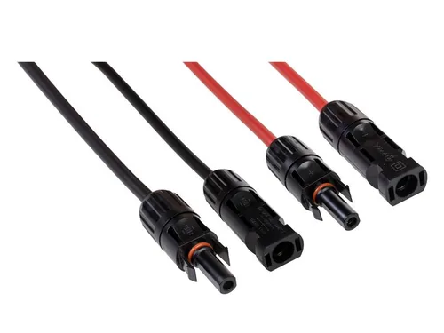 FURBER.power Solarkabel 4 mm² FC4, Set, 1 m - Anschluss Seite B: FC4 Stecker (kompatibel mit MC4 - DL4 - TS4 - QC4) - Anschluss Seite A: FC4 Buchse (kompatibel mit MC4 - DL4 - TS4 - QC4)