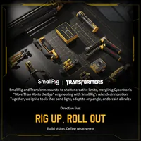 Smallrig Vibe P48 Telefon LED-Licht BumbleBee Edition - Farbtemperatur Kelvin: 2700 bis 5600 K - Lichtfarbe: Kaltweiss/Tageslichtweiss (KW) - Neutralweiss (NW) - Warmweiss (WW) - Farbe: Gelb