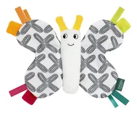 fehn Greifling Knister-Schmetterling Mehrfarbig - Material: Polyester - Frottee - Alter ab: 0 Monate - Detailfarbe: Mehrfarbig - Spielzeugtyp: Greifling
