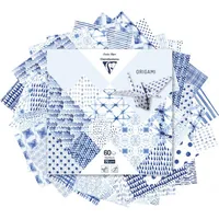 Clairefontaine Bastelpapier Origami Papier Shibori, 60 Blatt - Papierformat: 15 x 15 cm - Selbstklebend: Nein - Papierfarbe: Blau - Mehrfarbig - Weiss - Papiertyp: Bastelpapier - Mediengewicht: 70 g/m² - Verpackungseinheit: 60 Stück