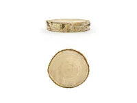 Partydeco Tischkarte Holzscheibe Ø 4.5-6.5 cm, H: 1 cm, 6 Stück, braun - Papierformat: Kein - Motiv: Hochzeit - Verpackungseinheit: 6 Stück - Detailfarbe: Braun - Inkl. Couvert: Nein