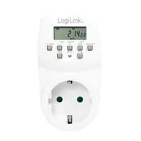 Logilink Zeitschaltuhr, Digitaler Timer, Weiss