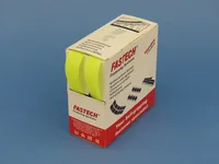FASTECH Klettband-Box Neongelb - Produkttyp: Klettband - Ausstattung Kabelmanagement: Standard-Klettband zum Nähen - Detailfarbe: Neongelb - Breite: 20 mm - Länge: 5 m - Material: Polyamid (PA)