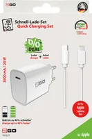 2GO Ladegerät 20W 1x USB-C inkl. Kabel USB-C auf lightn.weiß
