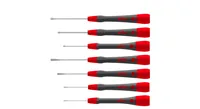 Feinschraubendreher-Set PicoFinish (grau/rot, 7-teilig)