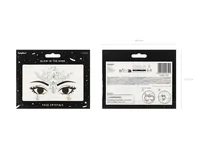Partydeco Gesichtsschmuck Kristalle silber, 9.5 x 8.5 cm - Set: Nein - Detailfarbe: Silber - Produktart Styling: Schminke