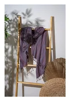 Foutastic Strandtuch Otantik Dark Lilac - Schnelltrocknend: Ja - Breite: 90 cm - Länge: 175 cm - Farbe: Lila - Material: Polyester - Baumwolle - Sportart: Wassersport