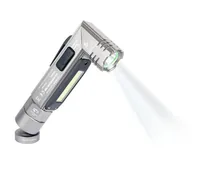 TROIKA ECO KNICKLICHT PRO Grey Magnetic mount flashlight COB LED