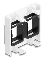 DELOCK Easy 45 Modul 2x Keystone Halterungen 45x45 mm wssw