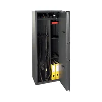 Rieffel Waffenschrank WFS 5 E Kombi - Widerstandsfähigkeit: Doppelwandig - Schlossart: Elektronikschloss - Nutzinhalt Gesamt: 210 l - Detailfarbe: Graphit - Verwendung Tresor: Waffenschrank - Anzahl Bolzen: 4