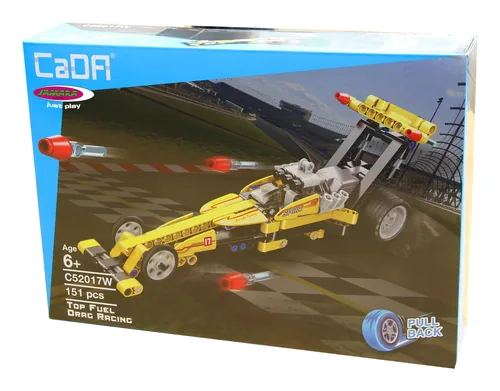 Jamara CaDA Drag Racing 1:24 Bricks gelb