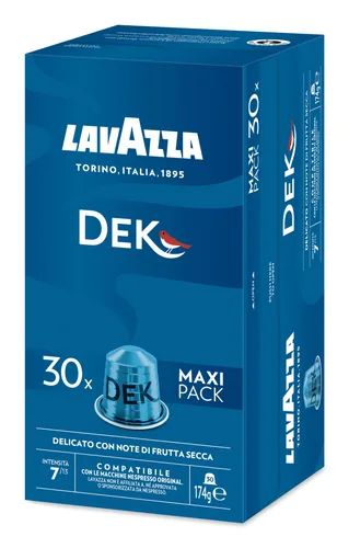 Lavazza Kaffeekapseln Decaf Easy Day Kaffee 30 Stück - Entkoffeiniert: Ja - Produktionsland: Italien - Packungsgrösse: 30 Stück - Geschmacksrichtung: Keine - Getränkeart: Espresso - Kaffeeart: Nespresso Kapseln