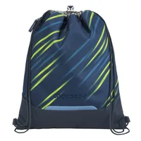 Coocazoo 211768 Schuhbeutel Schwarz, Blau, Limette Universal-Schuhbeutel