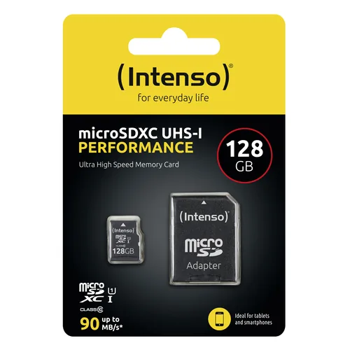 Intenso microSDXC          128GB C10 UHS-I U1 Performance Adapte