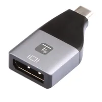 Techly IADAP USBC-DP4K USB graphics adapter 3840 x 2160 pixels Black, Silver