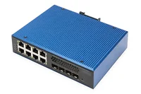Digitus DN-651161 Netzwerk-Switch Managed L2/L3 Gigabit Ethernet (10/100/1000) Power over Ethernet (PoE) Schwarz, Blau