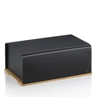 Kela Thor bread box Rectangular Black, Wood Bamboo, Metal