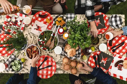 Partydeco Papierservietten Grill BBQ 33 cm x 33 cm - Material: Papier - Zellulose - Grösse: 33 cm x 33 cm - Produkttyp: Papierservietten - Motiv: BBQ - Detailfarbe: Rot - Schwarz - Anzahl Lagen: 3