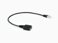 Equip Telefonkabel RJ9->2x3.5mm StBu 0.25m schwarz