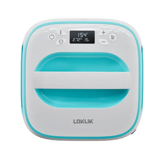 LOKLiK SG-RYJ-0140-EU-L-B2B presse à chaud 1200 W Bleu, Blanc 255 x 255 mm 210 °C Écran integré