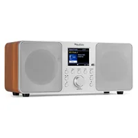 Audizio DAB+ Radio Genua Silber - Widerstandsfähigkeit: Keine Angabe - Radio Tuner: DAB+ - FM - Internetradio - Stromversorgung: Netzbetrieb - Detailfarbe: Silber - Streaming Formate: Keine - Ausstattung: Display - Equalizer - Fernbedienung - Schlummerfun
