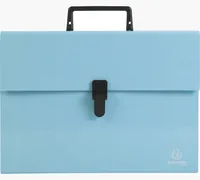 EXACOMPTA Fächermappe Aquarel A4 56762E pastellblau 18-teilig