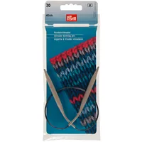 Prym Rundstricknadel Ø 7 mm x 40 cm, Alu, Grau - Material: Aluminium - Produkttyp: Rundsticknadel