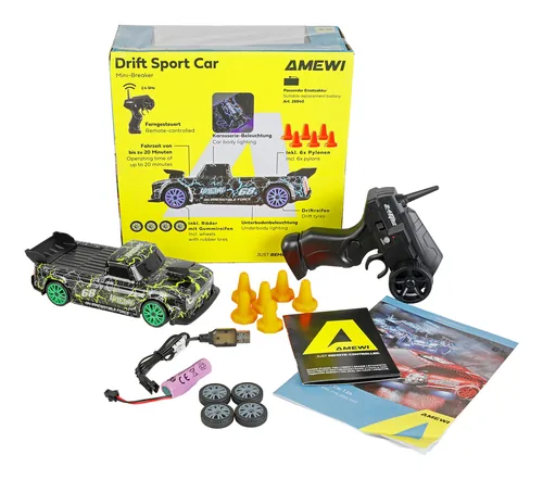 Amewi Drift Sport Car Mini-Breaker 4WD 1:24 RTR grün 6